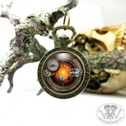 Medalion jak zegarek kieszonkowy - Steampunk Style